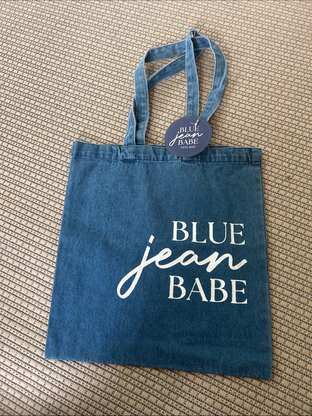 Denim Tote Bag - Blue